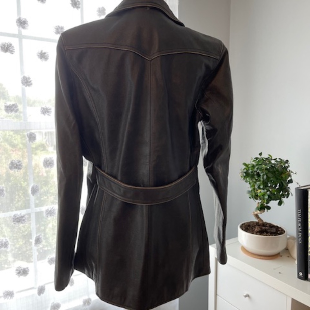 American Eagle Distressed Leather Jacket - image 4